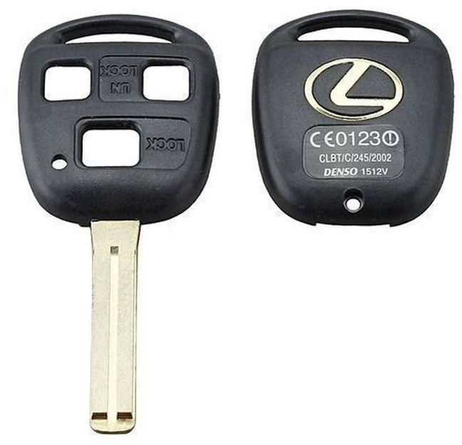 Lexus 3 Button Lexus Remote Key Replacement Shell Case