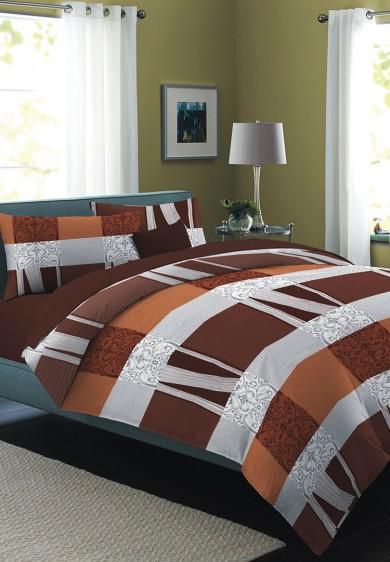3 Piece Double Bed Sheet Set 3 ES15 Brown