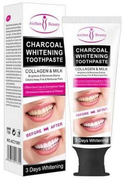 Teeth Whitening Charcoal Whitening Toothpaste Coffee Tea Cigarette Stains