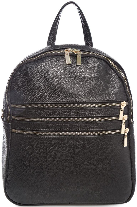 Roberta M 1145 Backpack for Women - Leather, Black