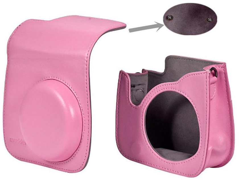 Caiul Instax Mini 8/8  PU Leather Camera Case Bag - Pink