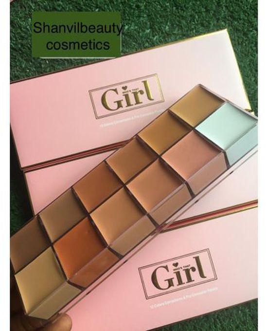 Gorgeous Collections Pro Conceal Girl 12 In 1 Concealer Pallet For Eyebrows & Under Eyes
