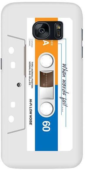 Stylizedd  Samsung Galaxy S7 Edge Premium Slim Snap case cover Matte Finish - When words fail… White tape)