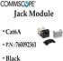 Systimax Commscope UTP Jack Module RJ45 Cat6A - Black