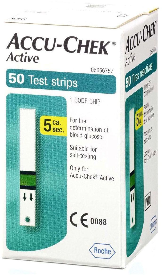 Accu-Chek Test Strips Active, 50 Strips