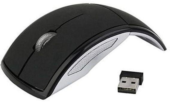 2.4G Wireless Foldable Folding Arc Optical Mouse For Microsoft Laptop Notebook HT