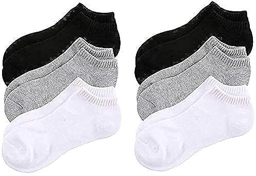 Men's Cotton Low Cut Ankle Socks (6 Pairs), multi