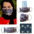 aZeeZ Blue jeans bees Face Mask - 3 Layers + 3SMS Filter