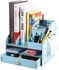 Multifunctional Wooden Desk Organizer For Books, Office Supplies,