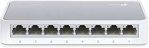 TP-Link TL-SF1008D 8-Port 10/100Mbps Desktop Switch (White/Grey)