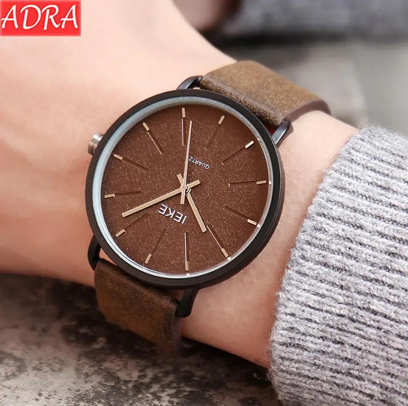 ADRA Simple Men's Watch Personality Fashion Belt Watch Waterproof Student Watch Quartz Watch