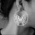 fluffy women accessories Flying Butterflies Earring Of Fluffy Women's Accessories-Silver