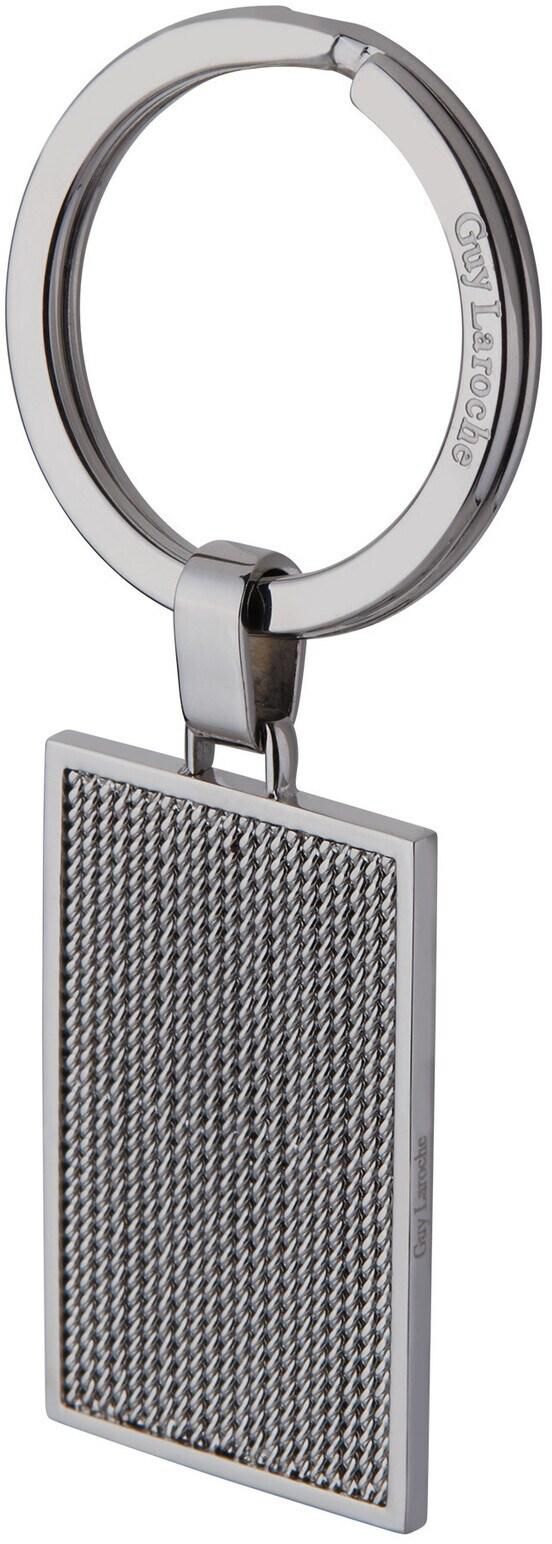 Guy Laroche Stainless Steel Key Holder For Men, Silver, 4TX404AV