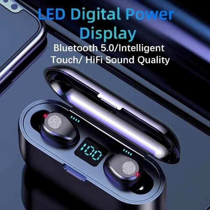 Wireless Bluetooth Stereo Headset Earbuds LED Display