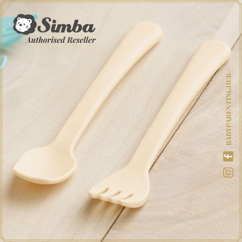 SIMBA It's Yummy Spoon &amp; Fork Set - Vanila