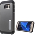 Samsung Galaxy S7 G930 - Plastic and TPU Armor Case Kickstand Cover - Grey