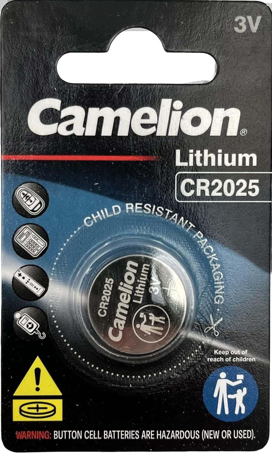 Get Camelion Cr2025 Bution Cell Battery, 3V - Multicolor with best offers | Raneen.com