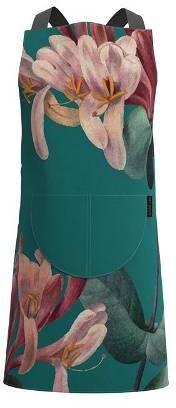 Teal Roses Apron ,One size, Green- AP9