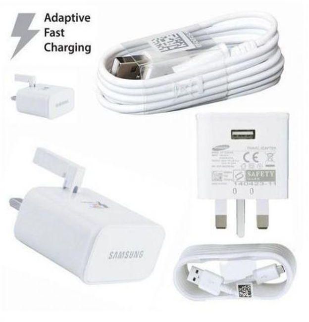 Samsung 3 Pin Flash Charger - White