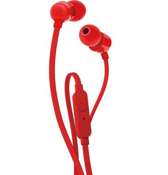 JBL T110 In-Ear Headphones with Mic (Red)
