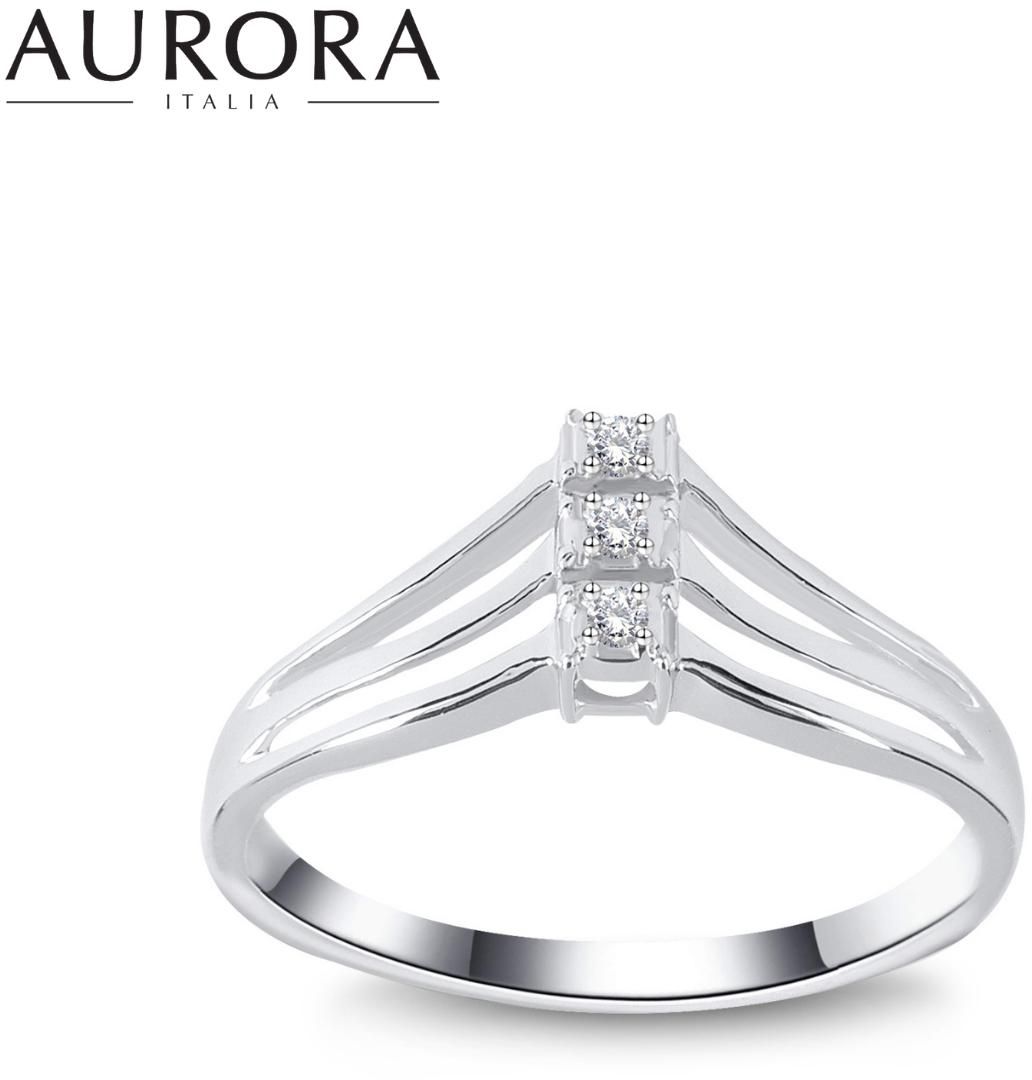 Auroses Scala Ring 925 Sterling Silver 18K White Gold Plated