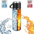Vacuum Insulated Thermos 500ml Stainless Steel Thermal Bottle For Hot And Cold Beverages With 2 Extra Cups .sliver