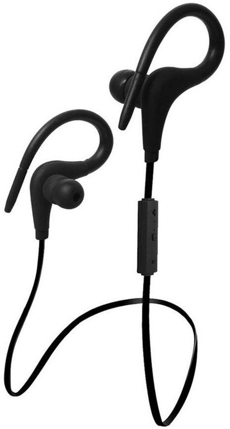 New BT-1 Headphones Bluetooth 4.1 Earphone Sport Wireless Ear Hook Design Headset for LG (BLK)
