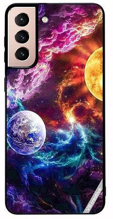 Protective Case Cover For Samsung Galaxy S21 5G Beautiful Galaxy Design Multicolour Multicolor