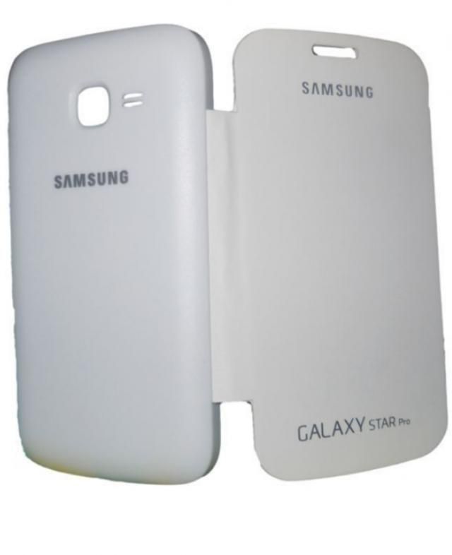Generic Plastic Flip Cover for Samsung Galaxy Star Pro - White