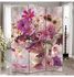 Mdf And Canvas Room Divider Multicolour 120 x 180 x 2.5cm