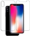 Front And Back Protector For Apple iPhone X Clear
