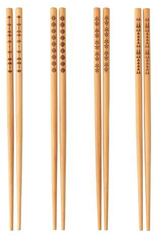 TREBENT Chopsticks 4 pairs, bamboo