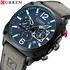 CURREN Men's Top Brand Fashion Watch Casual Sports Leather Chronograph Quartz Wrsitwatches for Male Luminous Hands Clock 8398