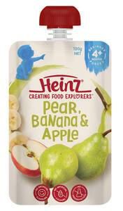 Heinz Pear, Banana & Apple Baby Food From 4+ Months 120 g