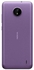 Nokia c10 android smartphone, dual sim, 2gb ram, 32gb memory, 6.51hd+ lcd with v-notch, android 11, face unlock, proximity sensor light purple