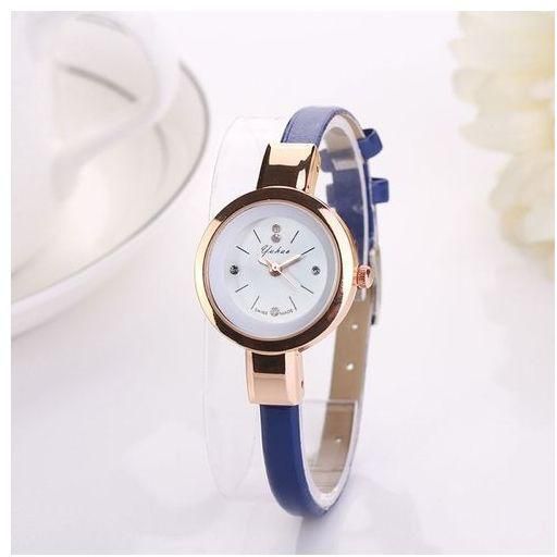 HONHX Fashion Women Lady Round Quartz Analog Bracelet Wristwatch Watch Blue