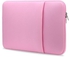 Soft Zipper Sleeve Bag For 17-Inch Laptop 42 x 30cm Pink
