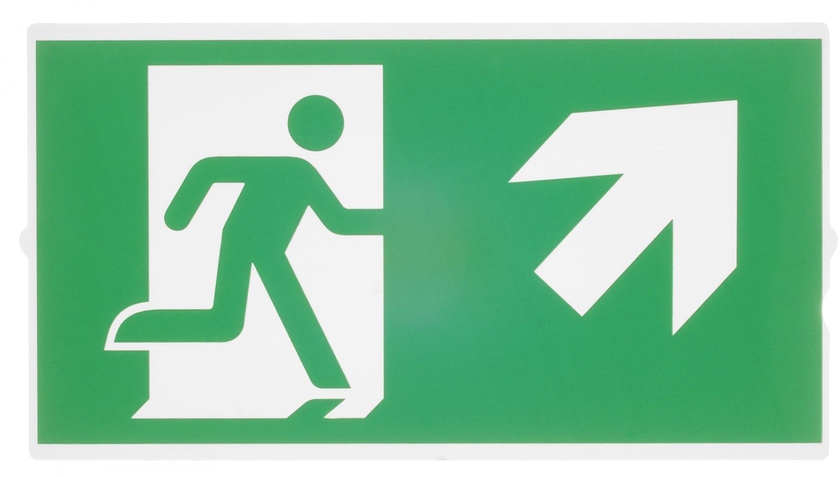 SLV P-Light Emergency Stair Sign,Small, Green