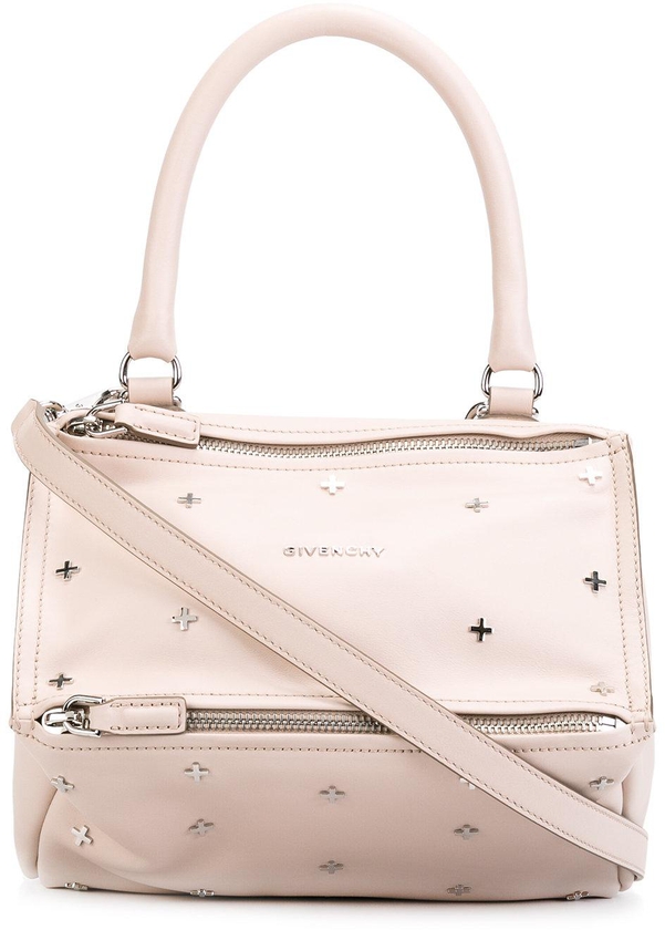 Givenchy Small Pandora Beige Stud Leather Tote Bag