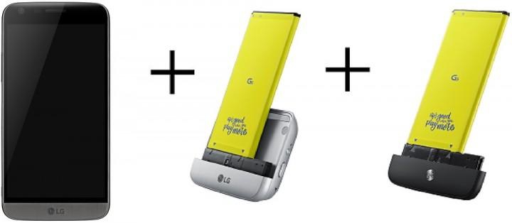 LG G5 H860 4G LTE Dual Sim Smartphone 32GB Titanium W/ Camera Module & Battery Kit