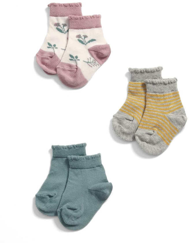 Floral Socks (3 Pairs)