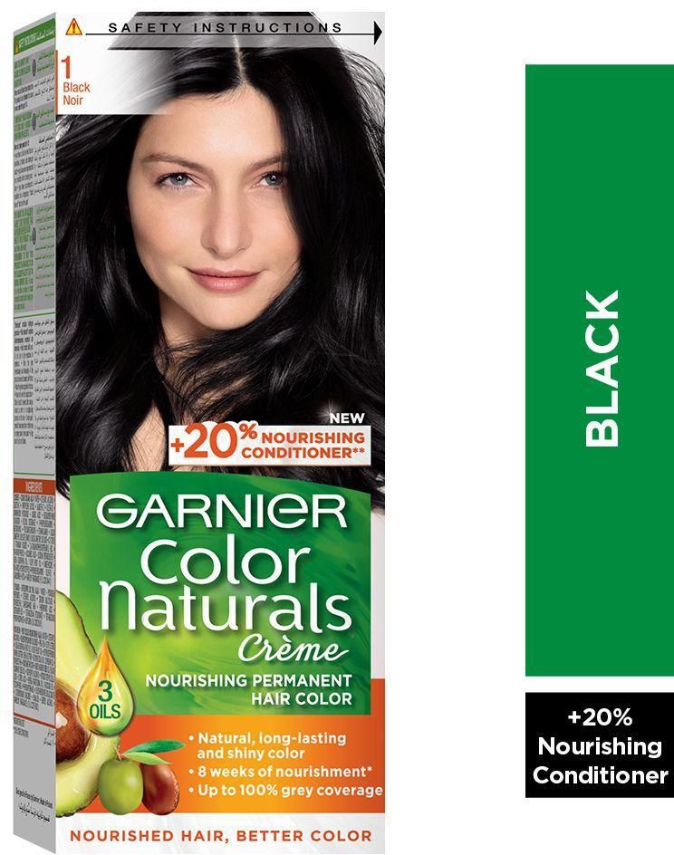 Garnier, Hair Color, Naturals, Black No 0.1 - 1 Kit