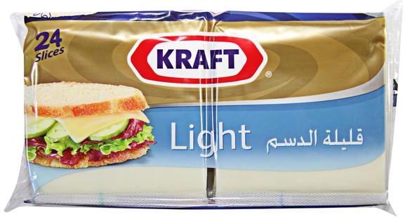 Kraft Single Cheddar Light Slice 432g