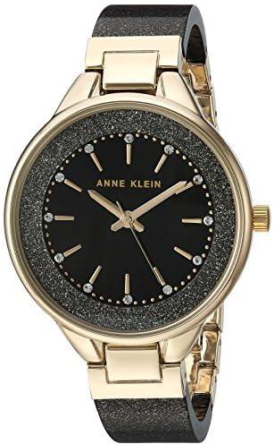 Anne Klein Women's Premium Crystal Accented Resin Bangle Watch