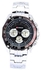 Curren Men's Black Dial Stainless Steel Band Watch - 8077