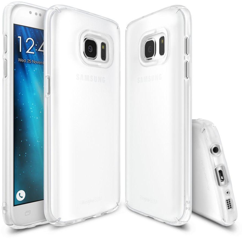 Rearth Ringke Slim Frost Premium PC Hard Case Cover for Samsung Galaxy S7 - White