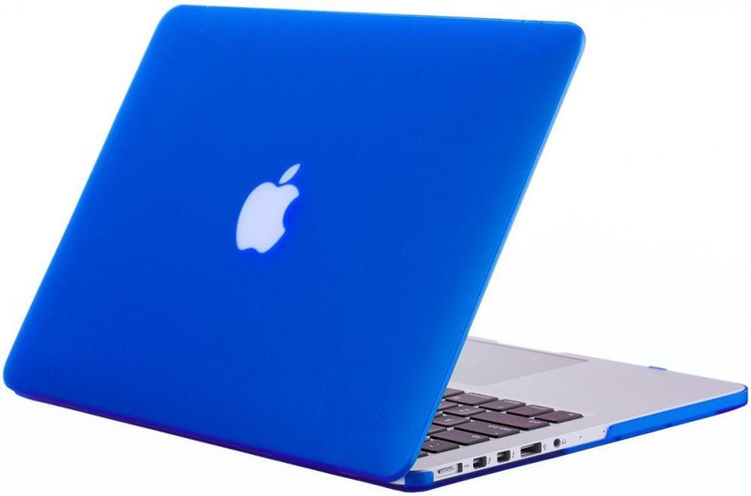 Kuzy Rubberized Hard Cover Case for Macbook Pro 15 inch with Retina Display Blue