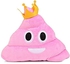Elikang Cute Poop Expression Queen Emoticon Pillow Stuffed Plush Toy Home Decoration Christmas Gift - Pink