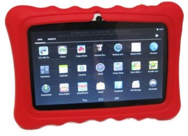 Atouch Android 6.1 Educational Tablet (Pre -Installed Apps,games,cartoons And Rhymes) For Kids + Glass Screen Protector