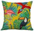 Flamingo Pattern Square Cushion Cover Multicolour 45x45centimeter
